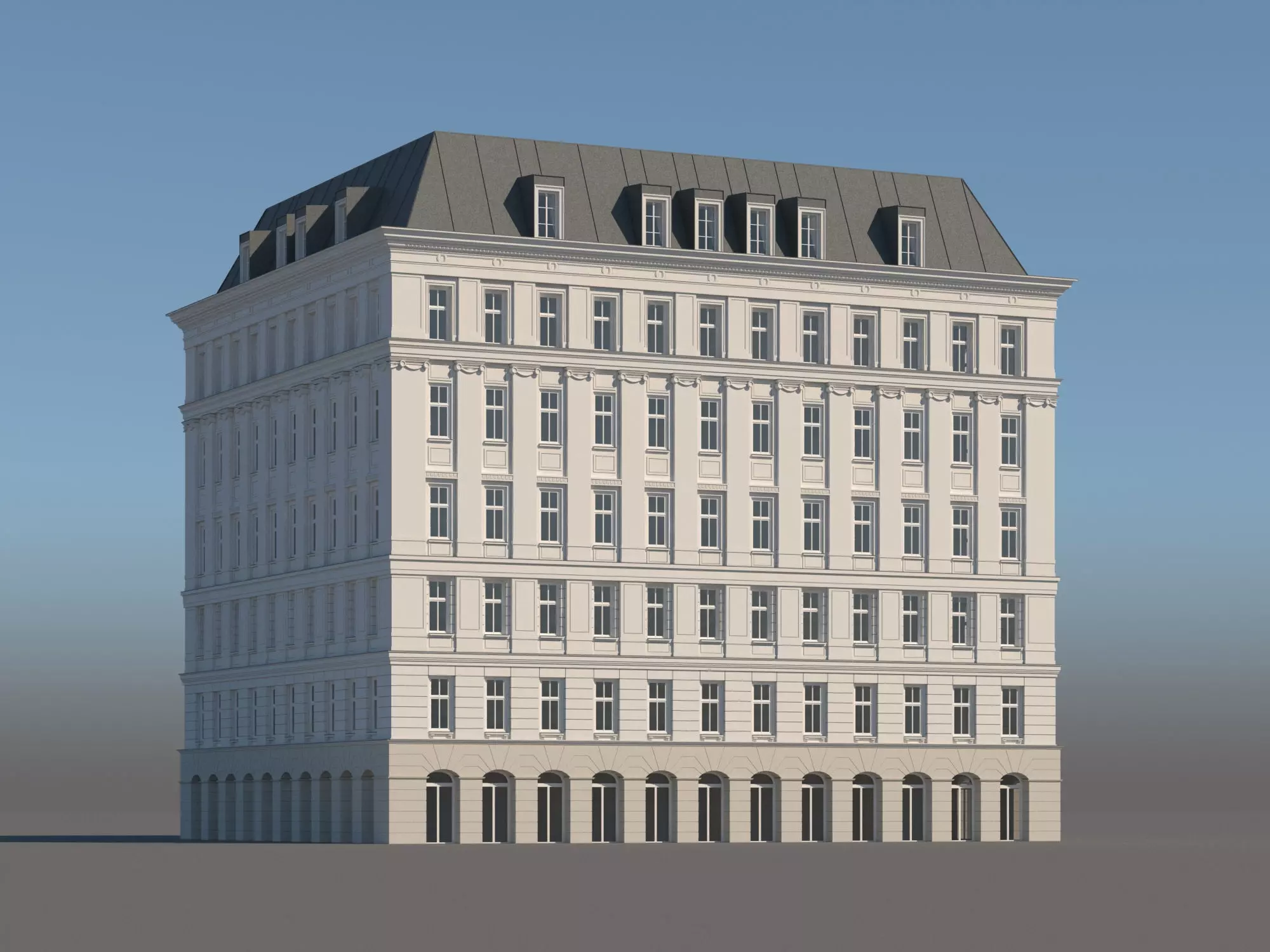 Modern City Building 001 3D model_0