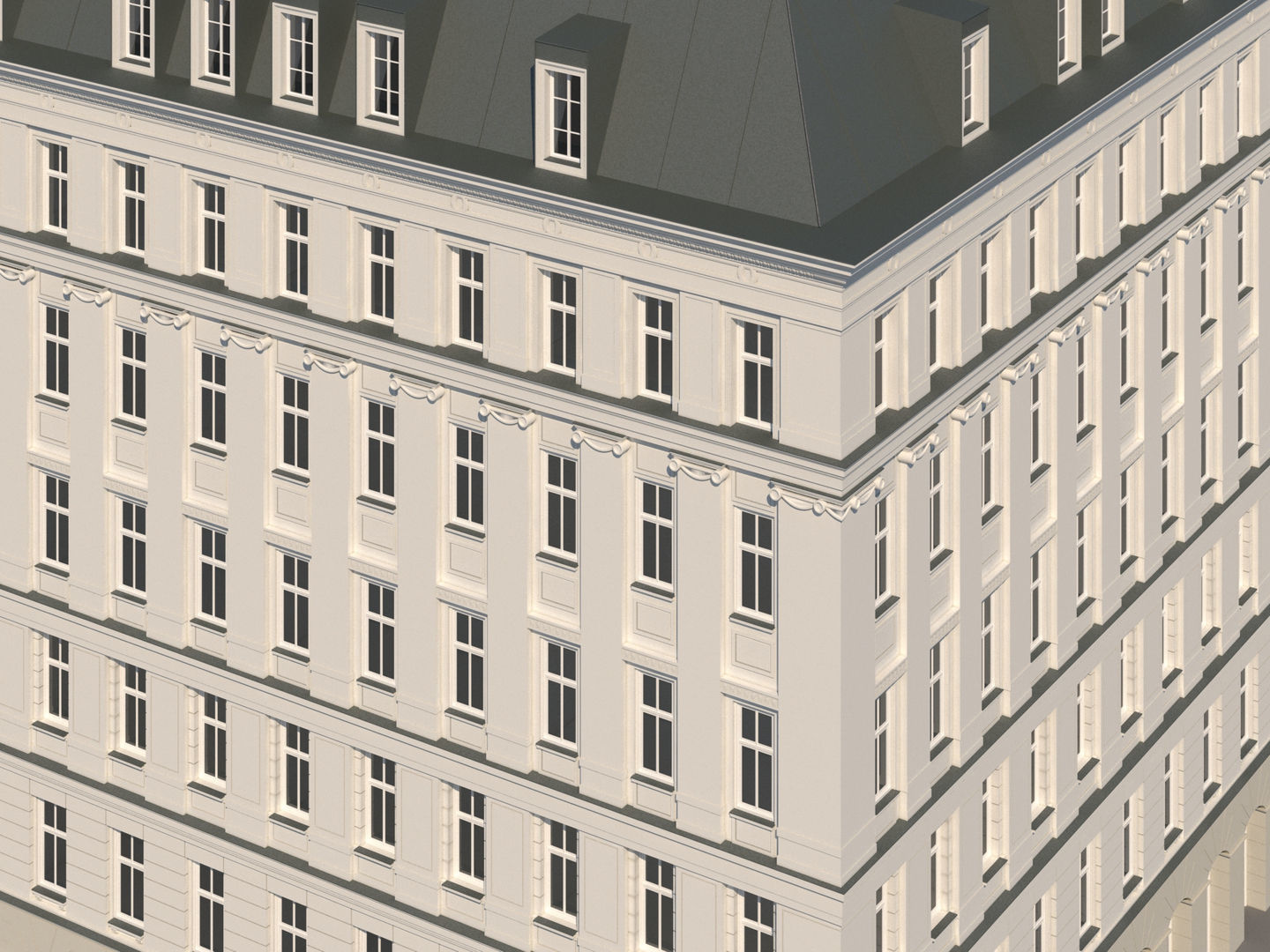 Modern City Building 001 3D model_6