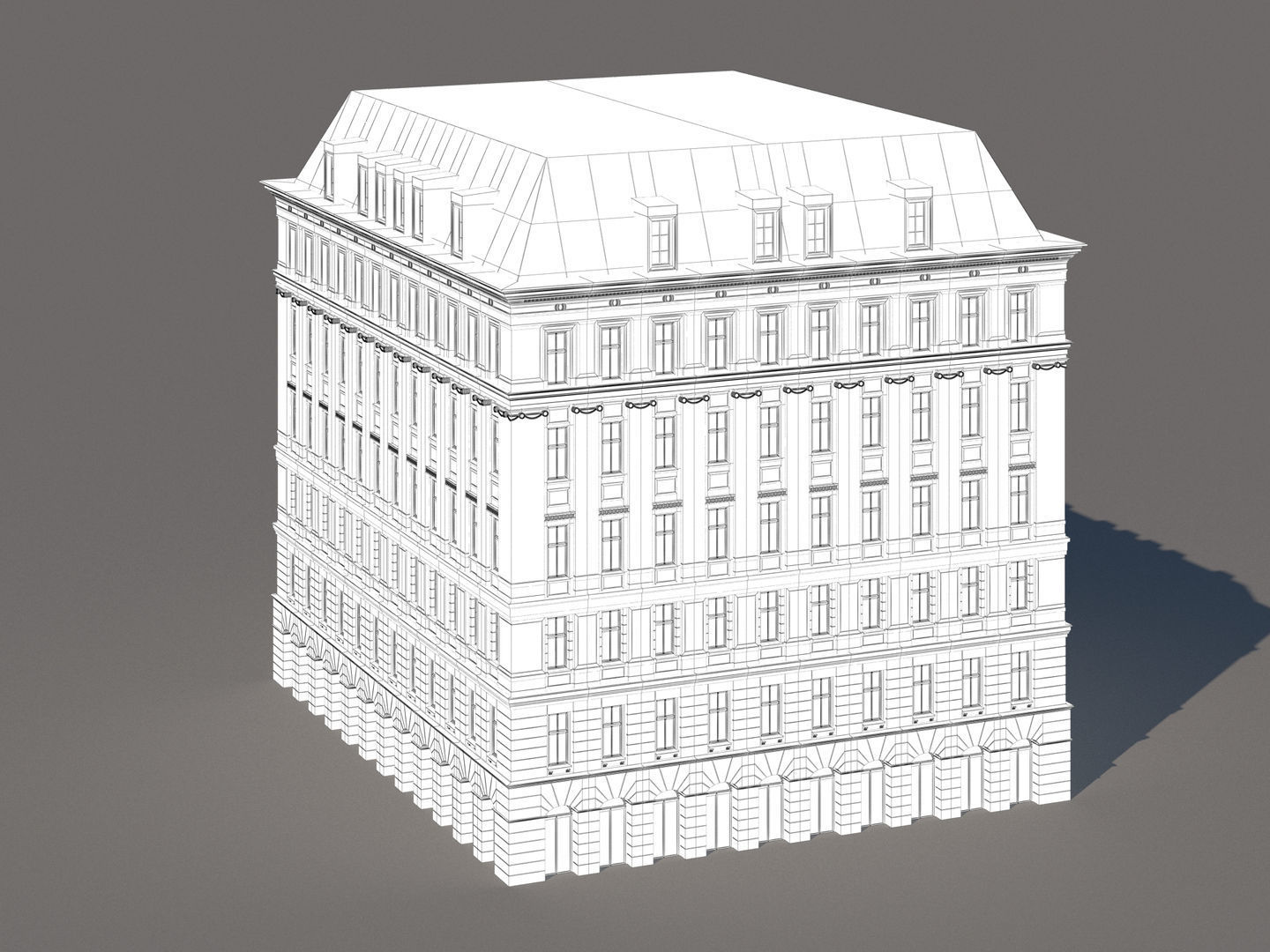 Modern City Building 001 3D model_14