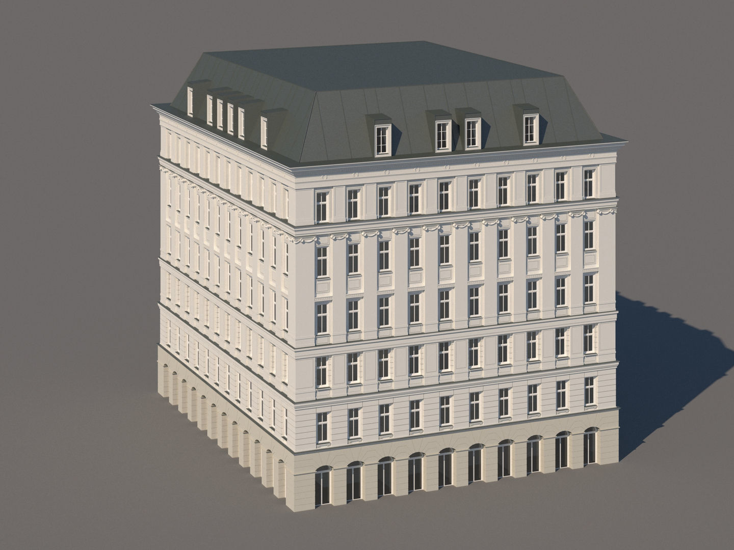 Modern City Building 001 3D model_5
