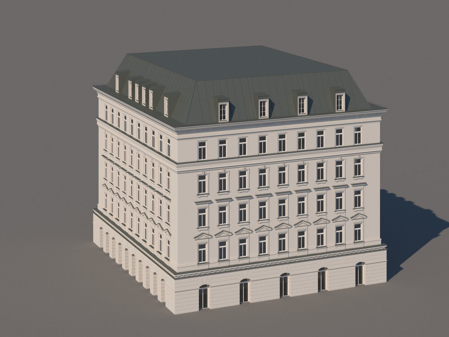 Modern City Building 002 3D model_5