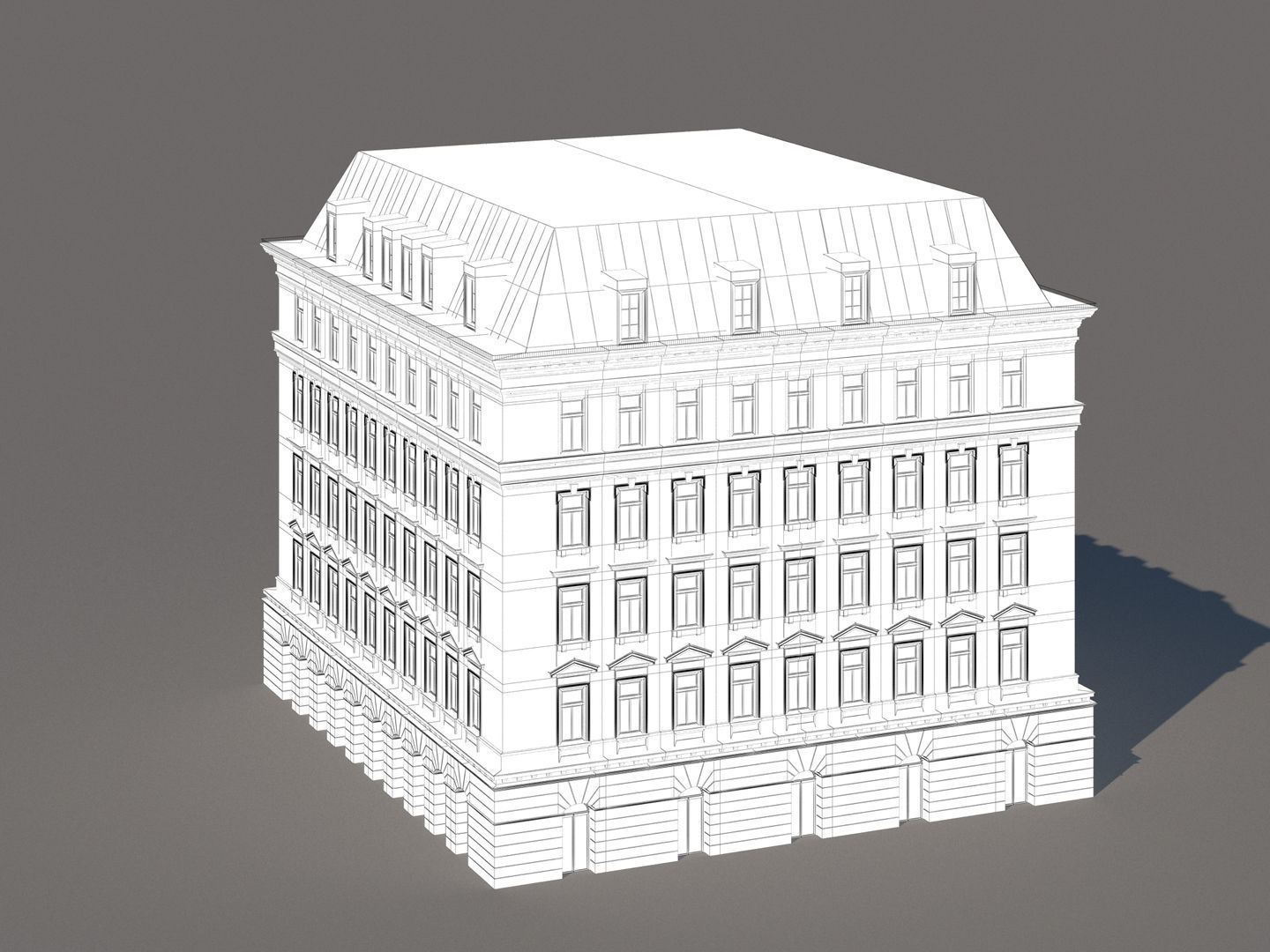 Modern City Building 002 3D model_16