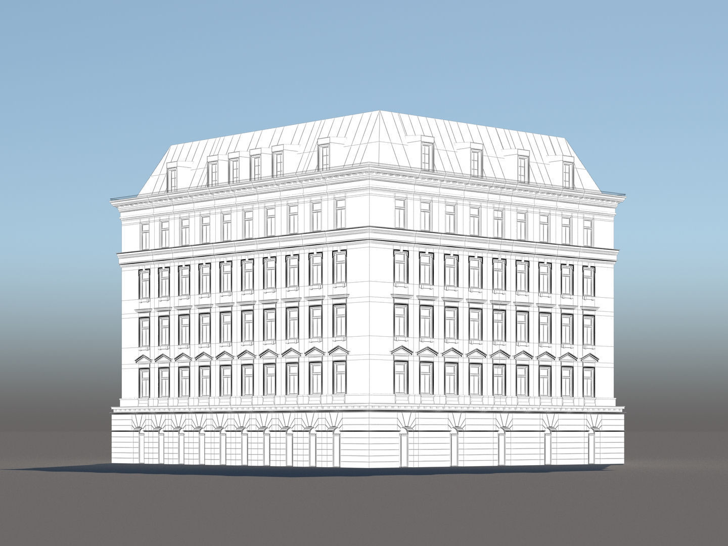 Modern City Building 002 3D model_14