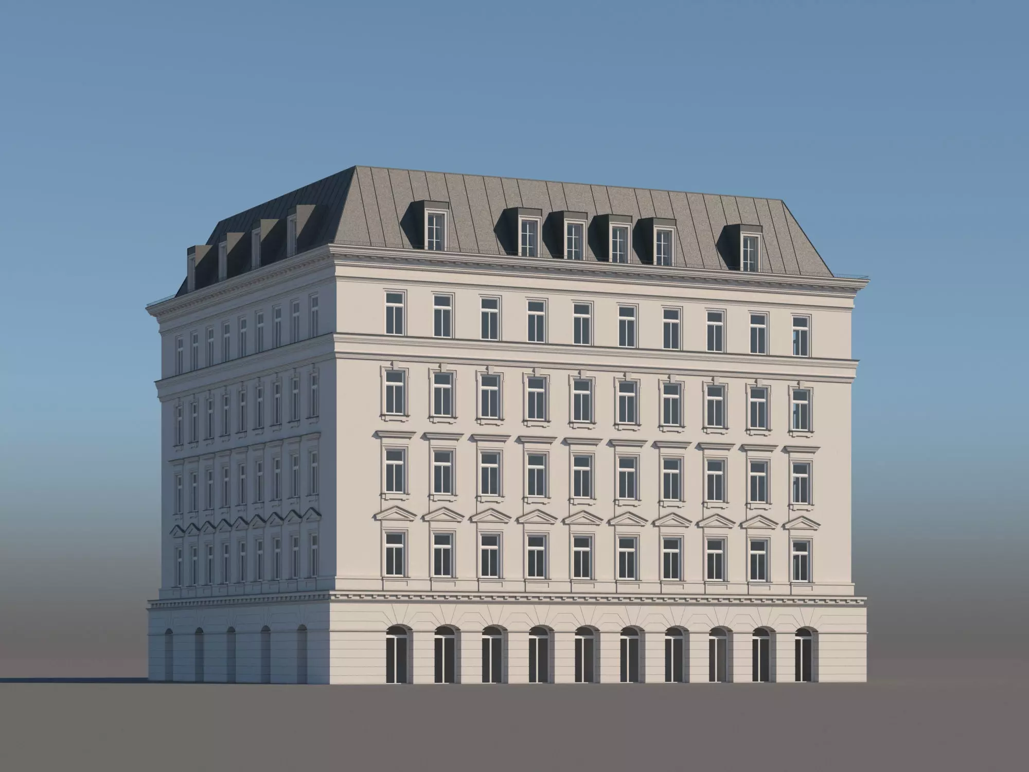 Modern City Building 002 3D model_0