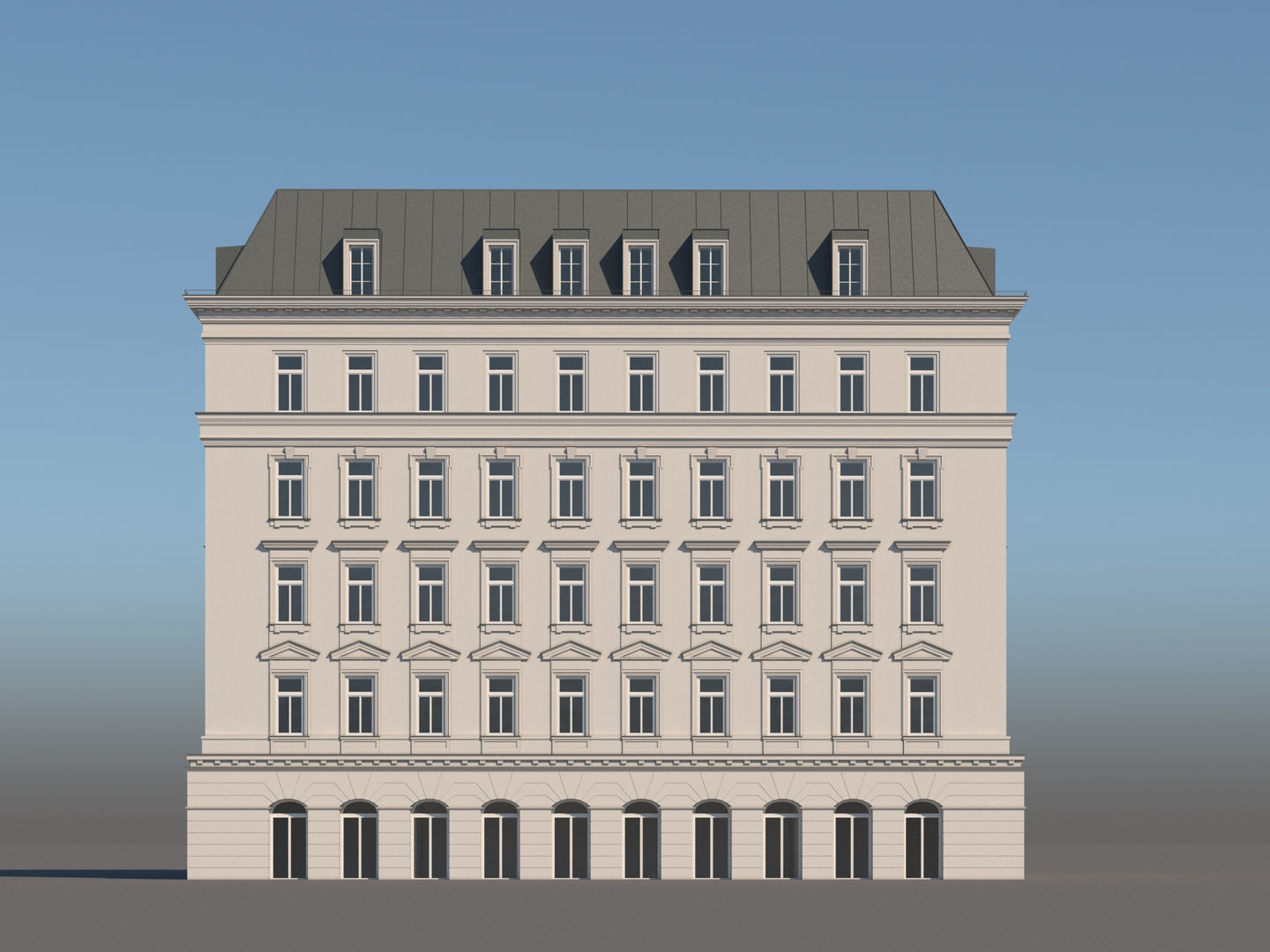 Modern City Building 002 3D model_1