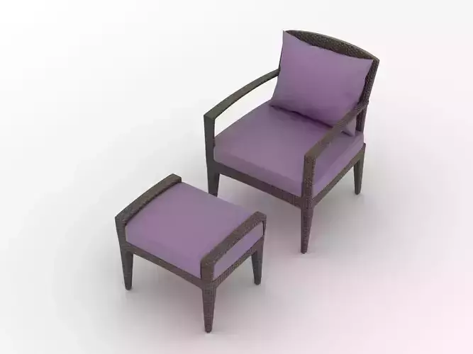 Dedon Panama Lounge Chair 3D model