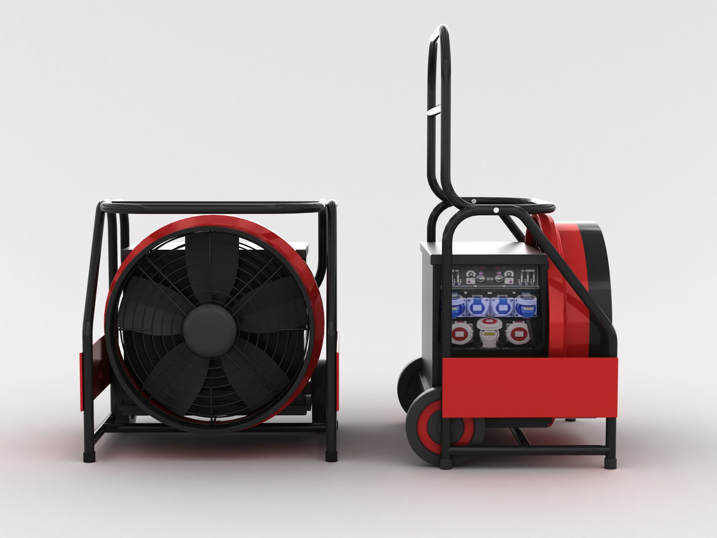 Portable Industrial Fan 3D model_6