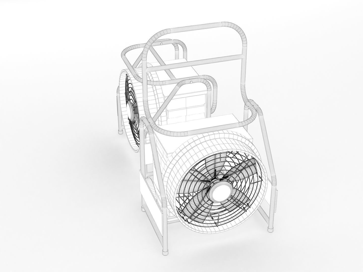 Portable Industrial Fan 3D model_14