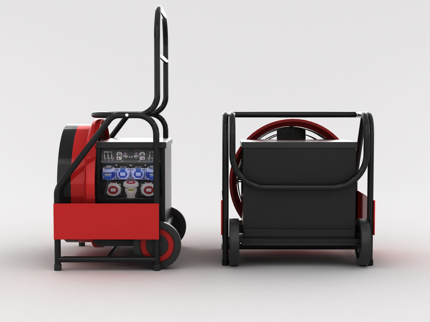 Portable Industrial Fan 3D model_7