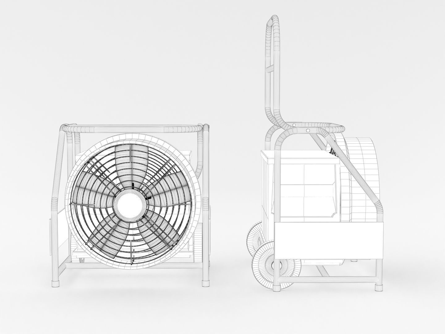 Portable Industrial Fan 3D model_15