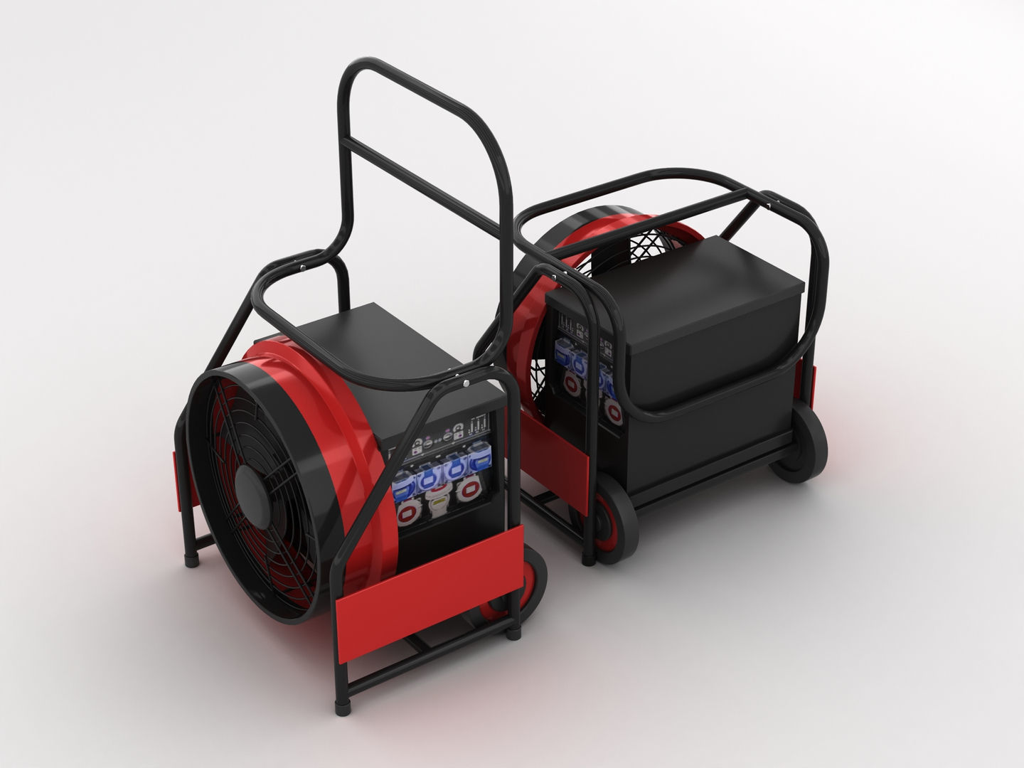 Portable Industrial Fan 3D model_4