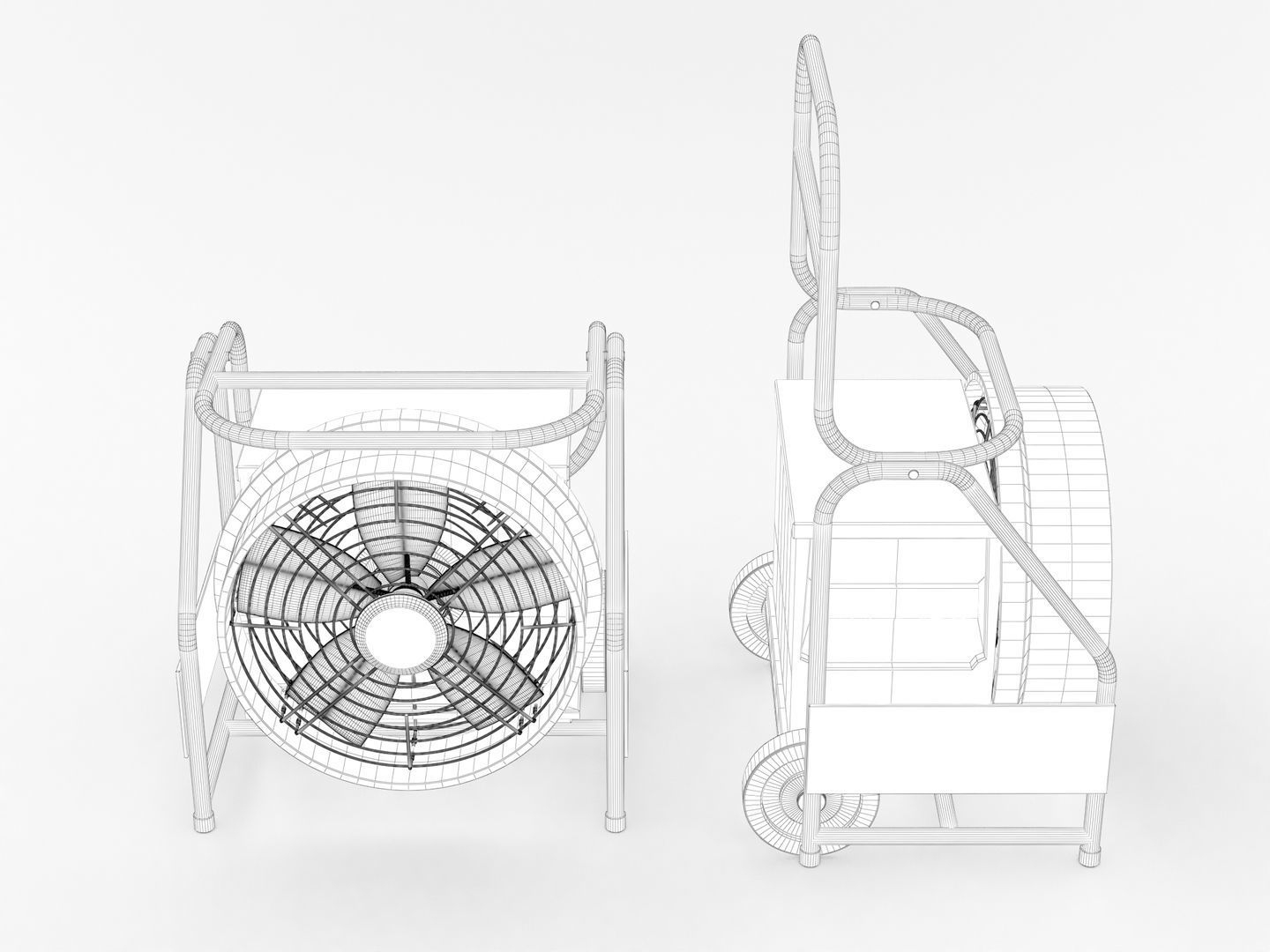 Portable Industrial Fan 3D model_10