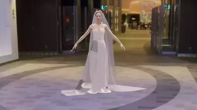 Beautiful and romantic butterfly silk wedding party dress