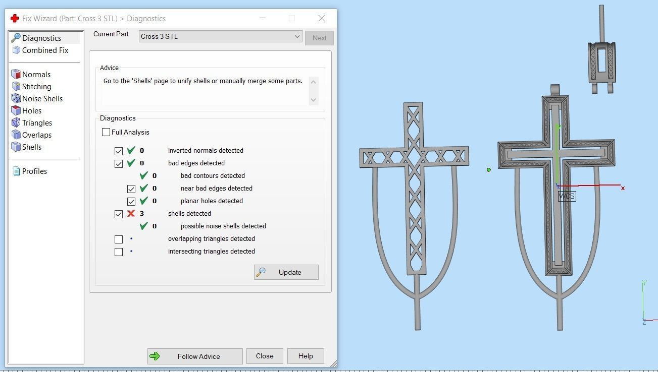 Pendant Cross N18 3D print model_13