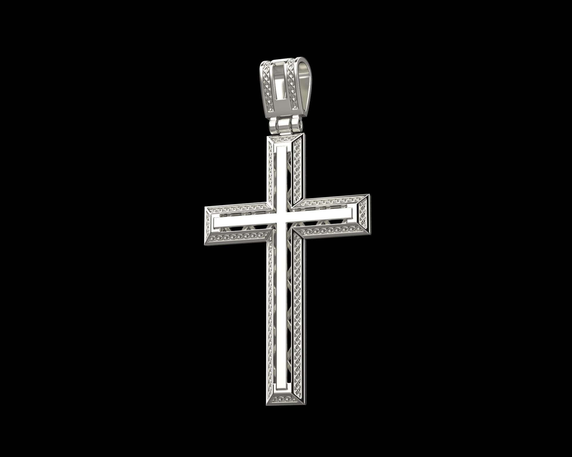 Pendant Cross N18 3D print model_12