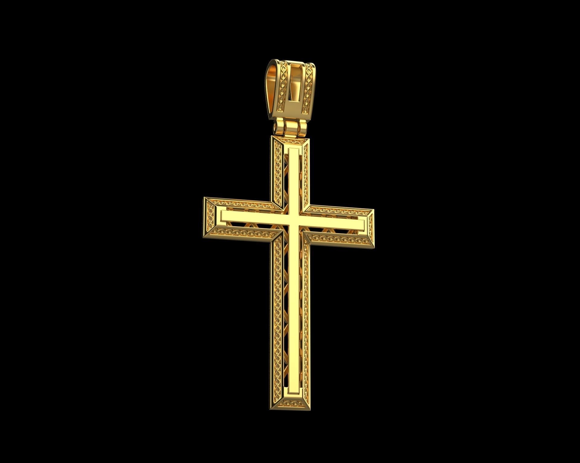 Pendant Cross N18 3D print model_1