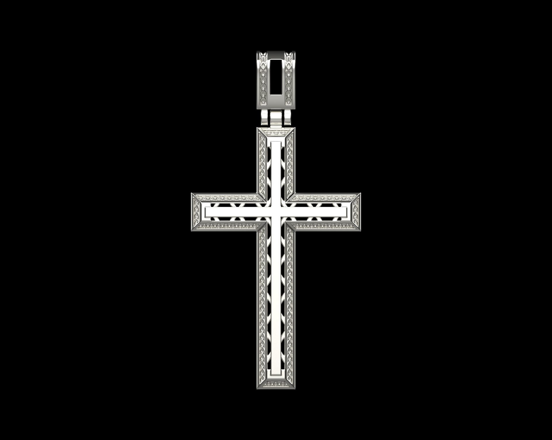Pendant Cross N18 3D print model_10