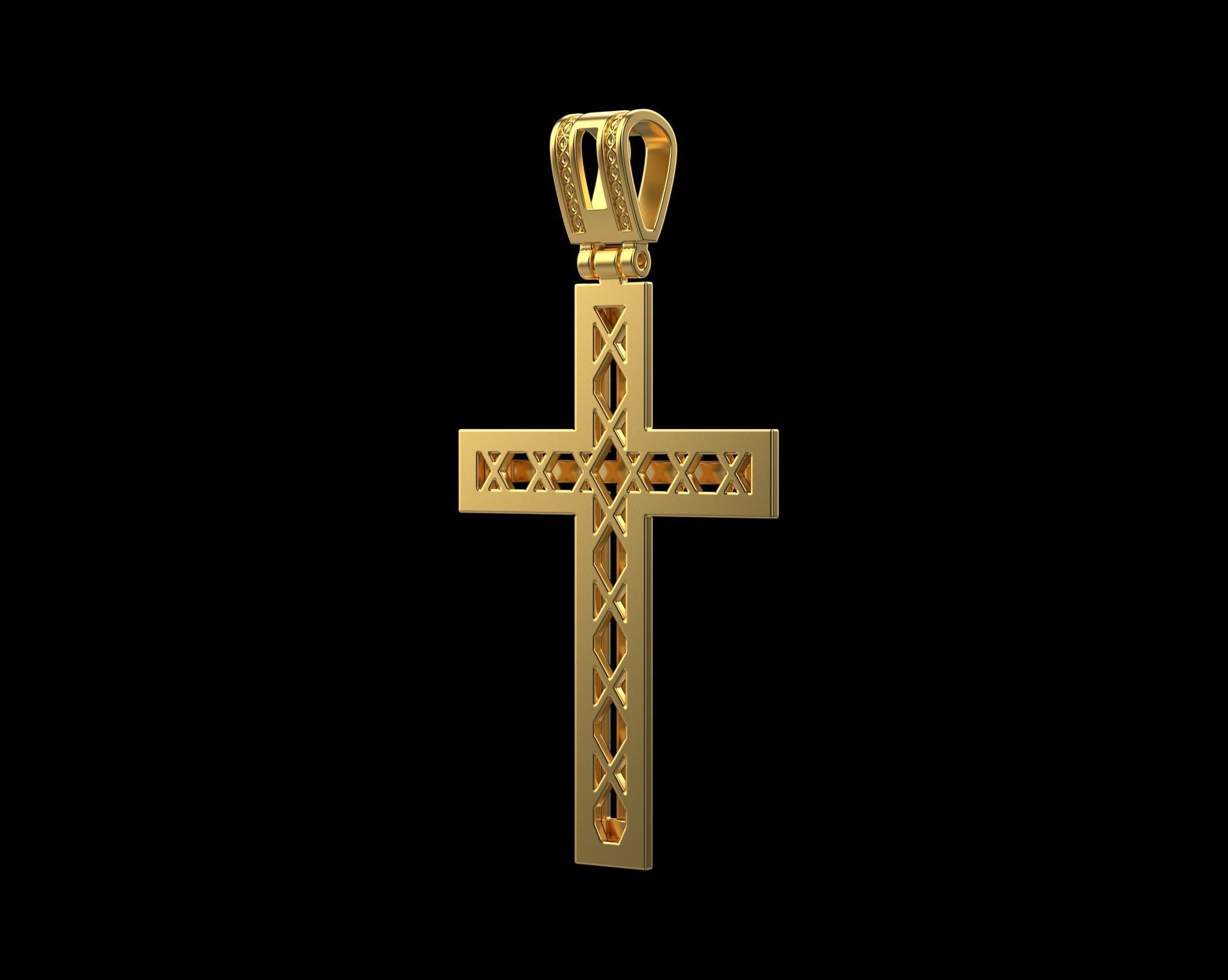 Pendant Cross N18 3D print model_8
