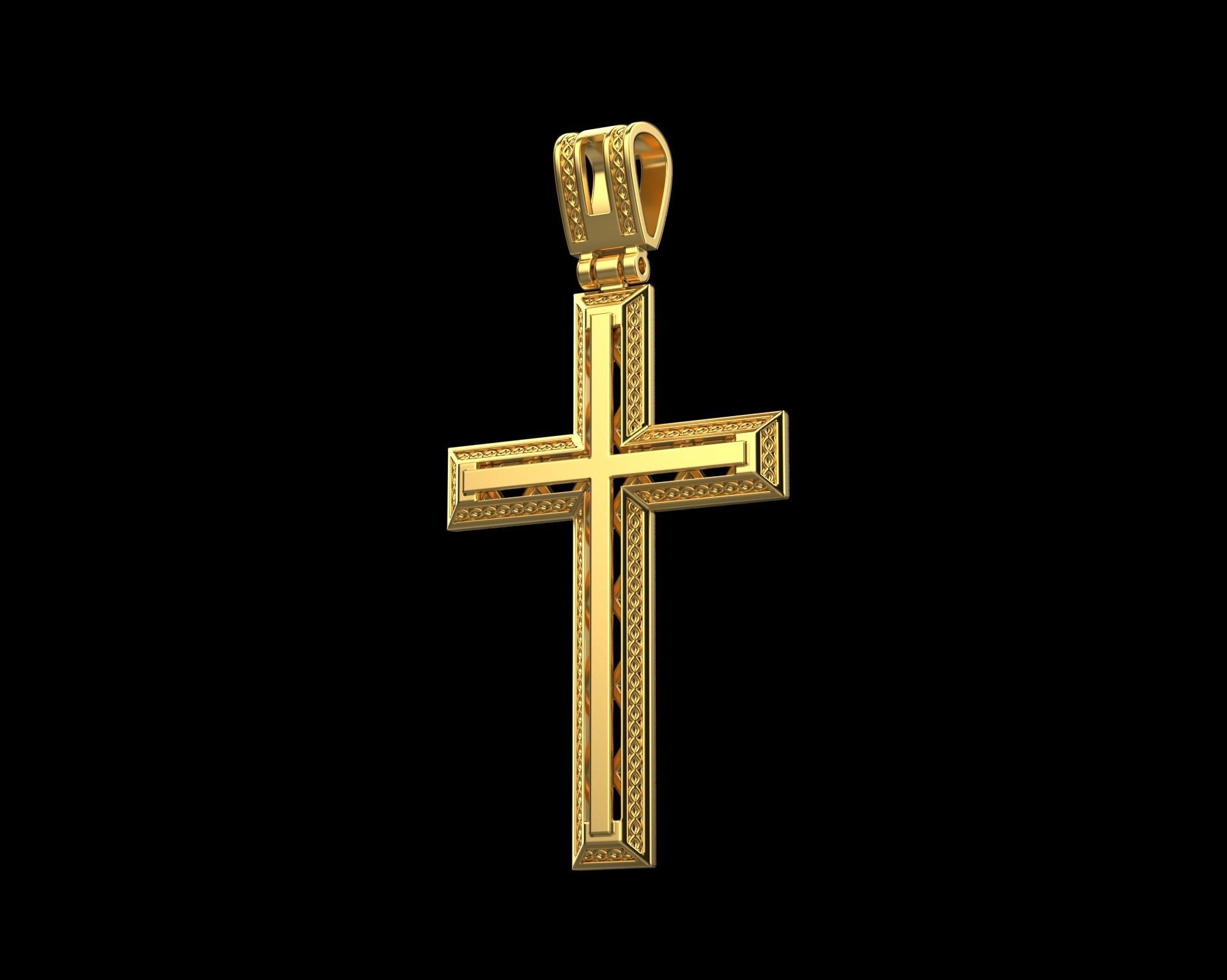 Pendant Cross N18 3D print model_2