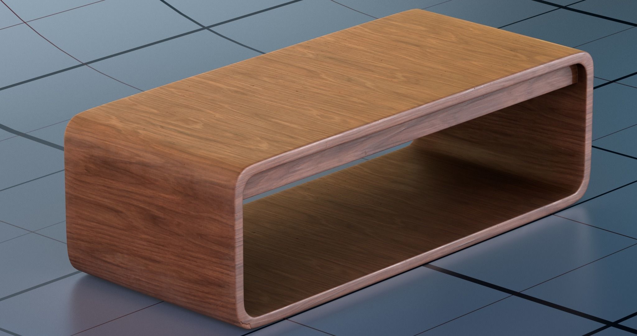 Coffee table PBR 3D model_4