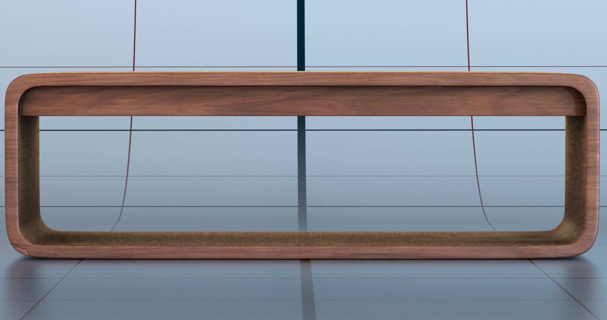 Coffee table PBR 3D model_3