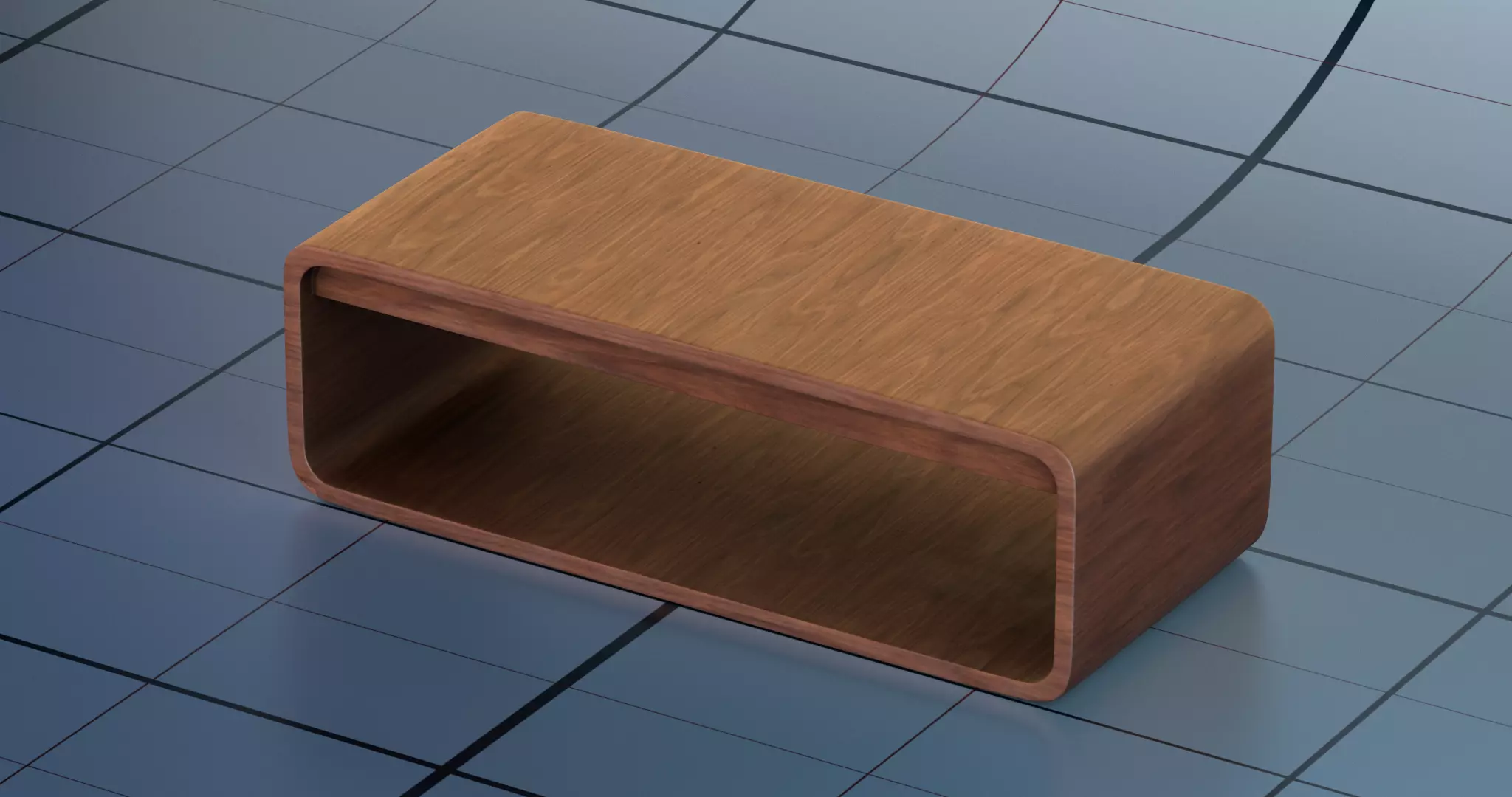 Coffee table PBR 3D model_0