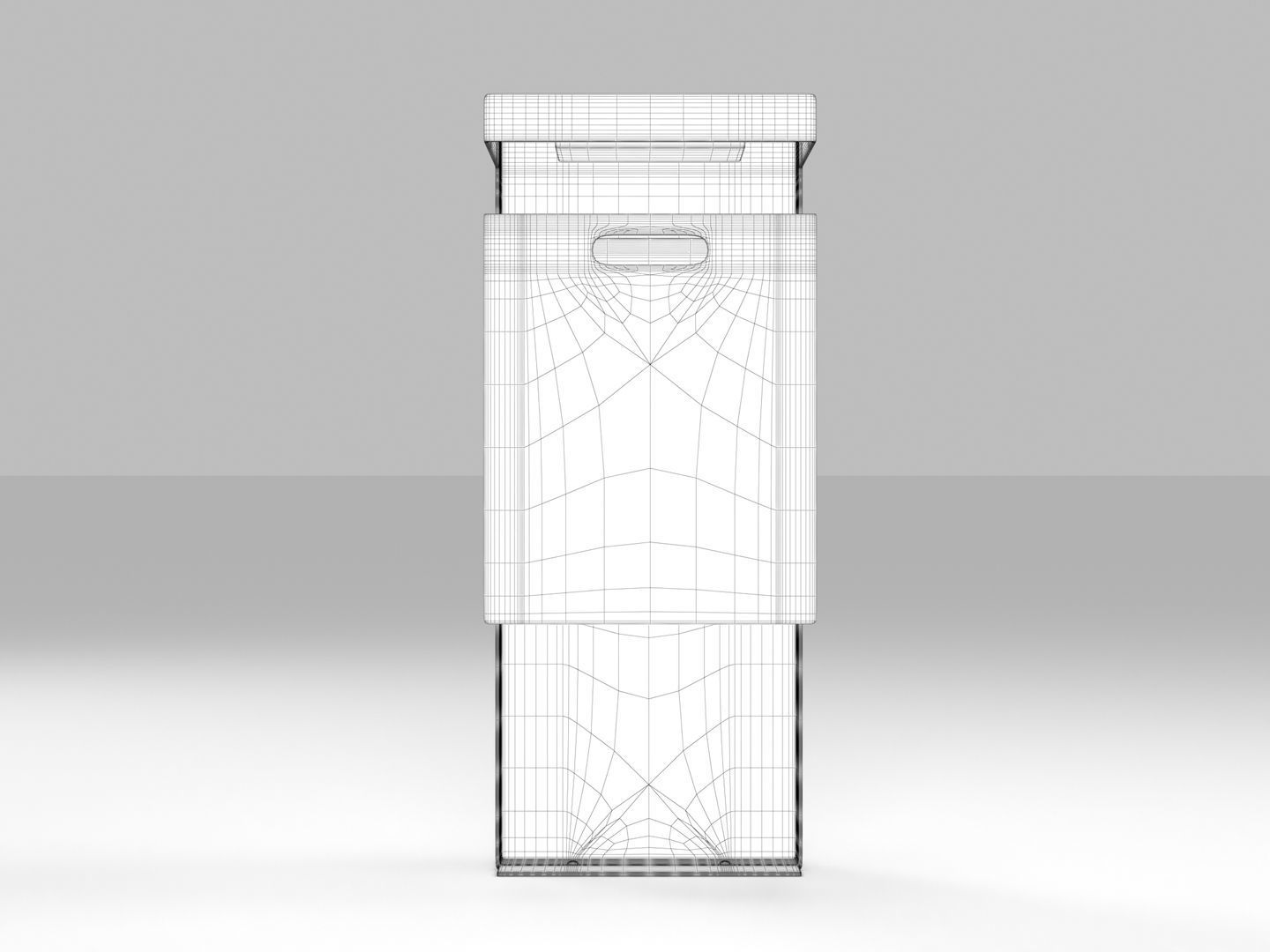 Street Trash Bin 3D model_15