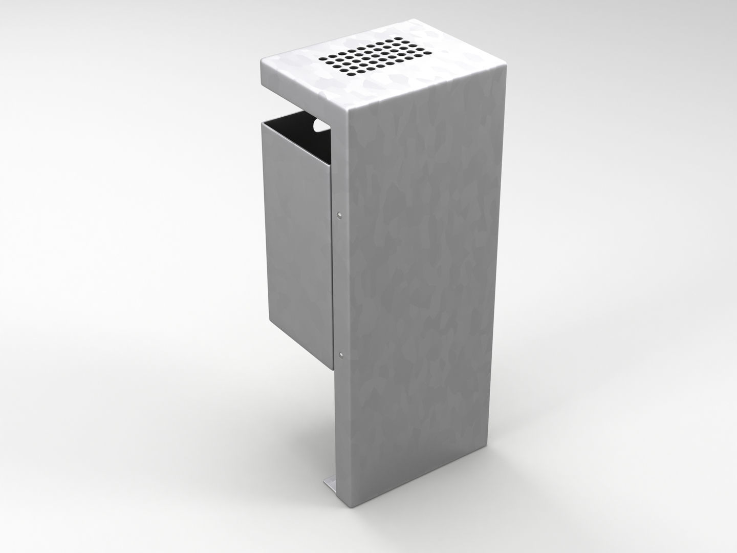 Street Trash Bin 3D model_4