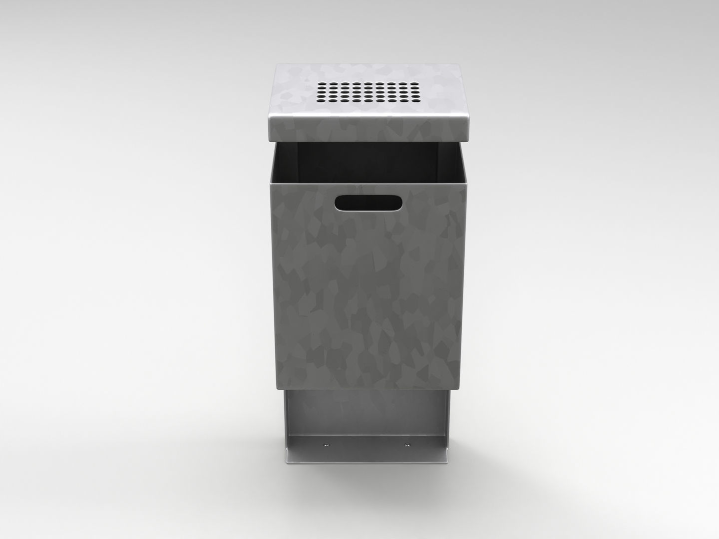 Street Trash Bin 3D model_1