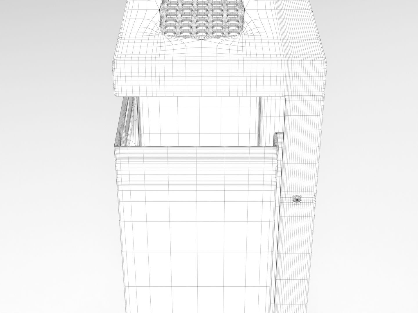 Street Trash Bin 3D model_14