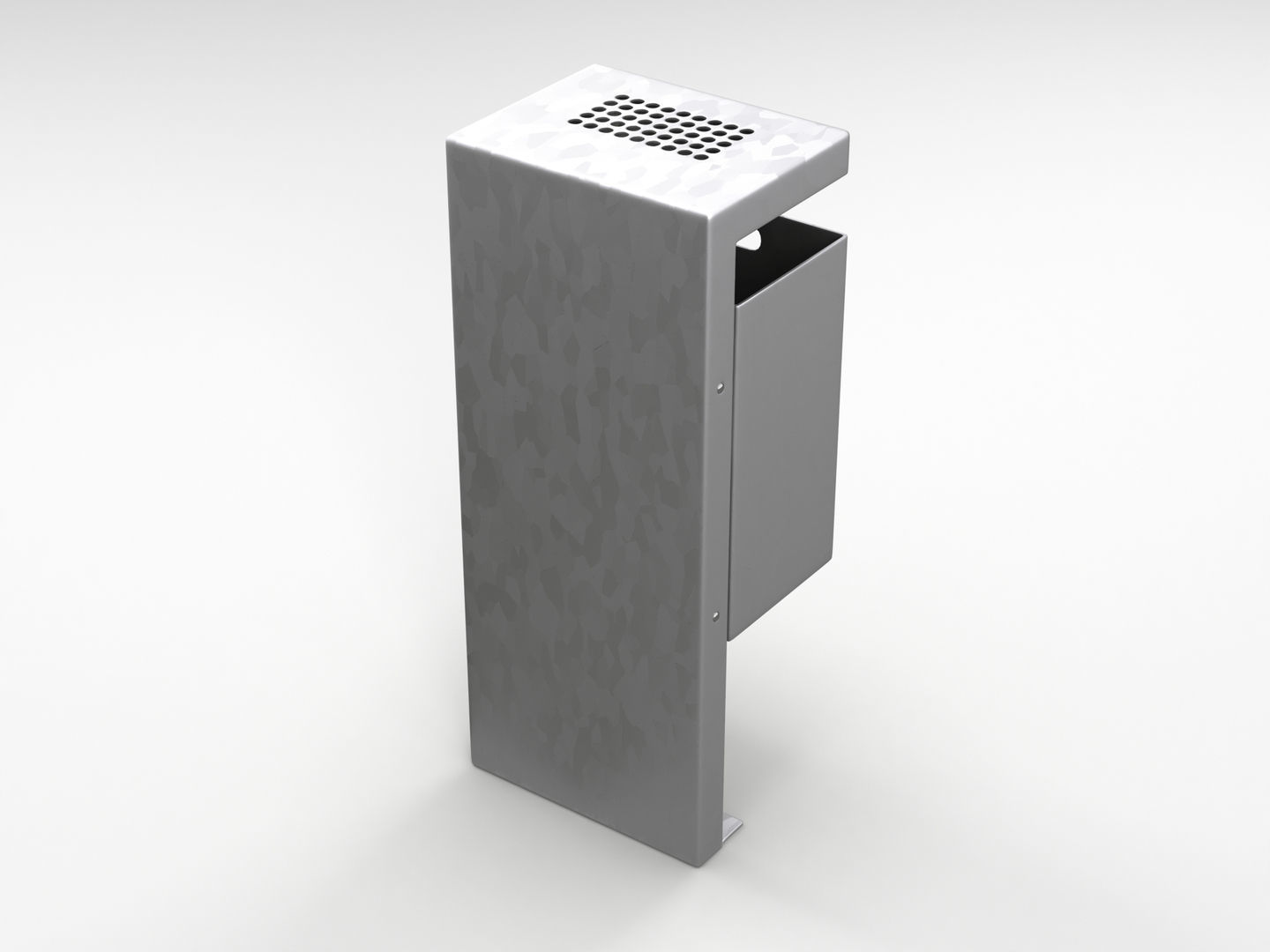 Street Trash Bin 3D model_3