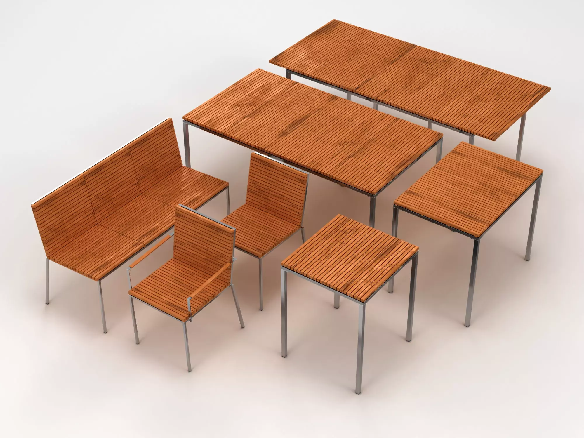 Garden Furniture Collection 001 3D model