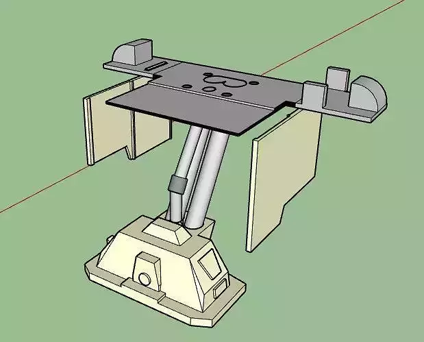 Tren de aterrizaje para nave Tydirium