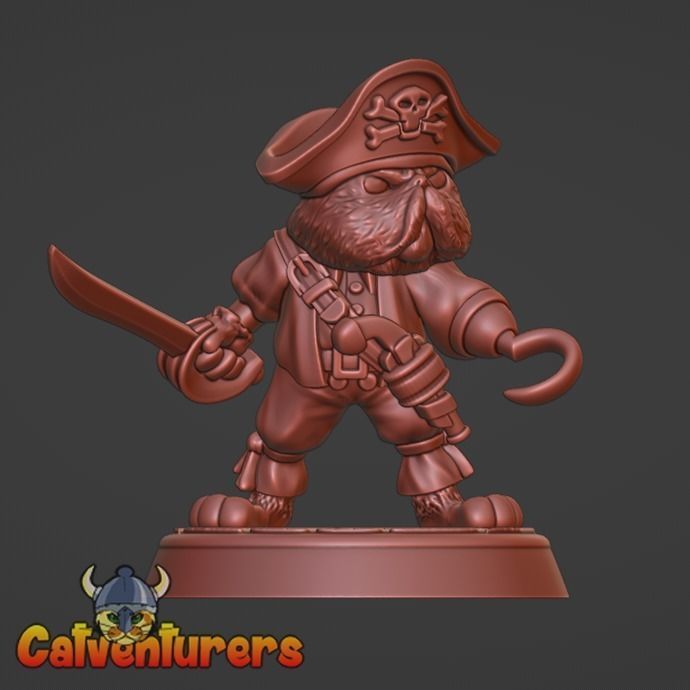 Feline Pirate Crew 3D print model_19