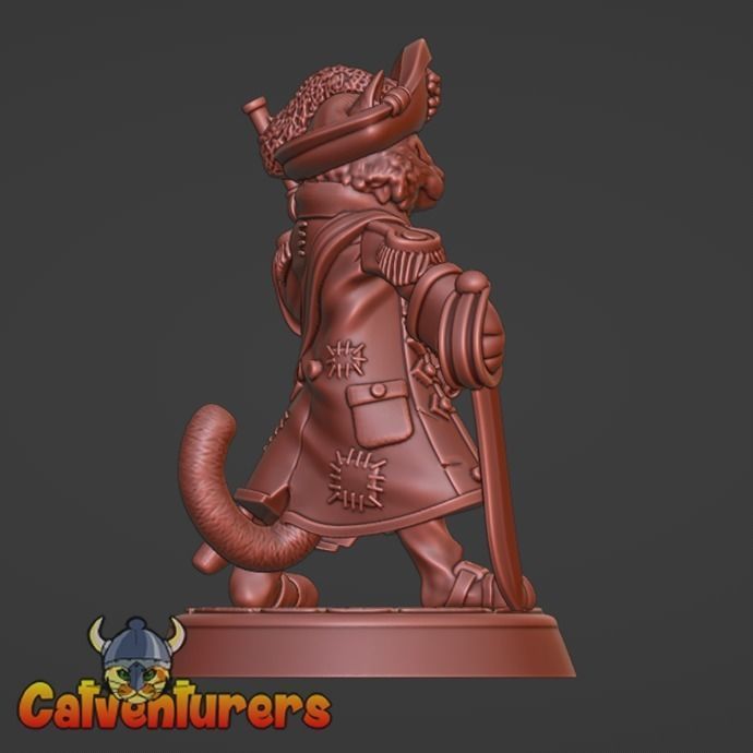 Feline Pirate Crew 3D print model_8