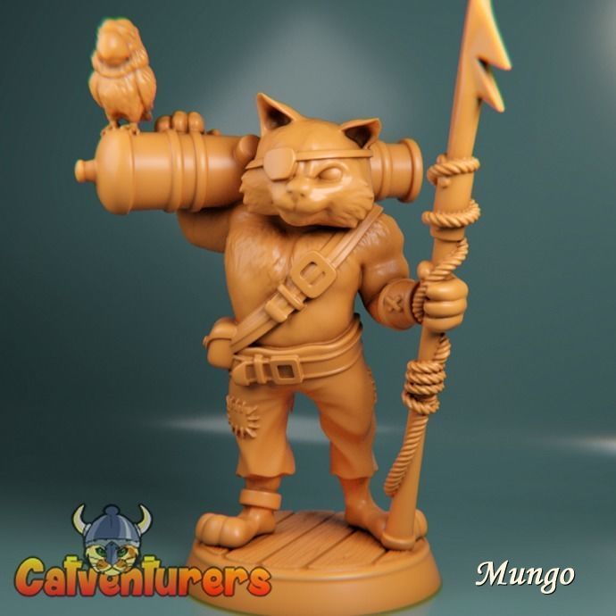 Feline Pirate Crew 3D print model_5