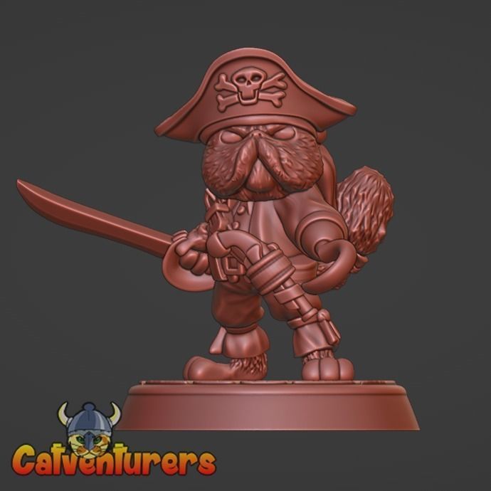 Feline Pirate Crew 3D print model_20