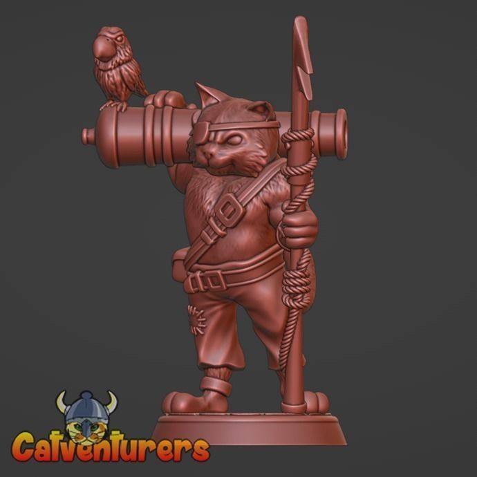 Feline Pirate Crew 3D print model_25