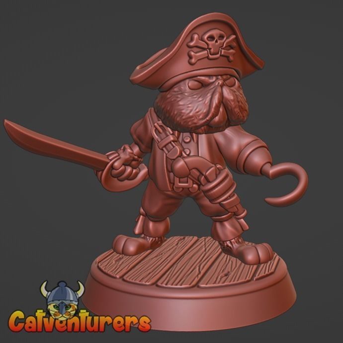 Feline Pirate Crew 3D print model_18