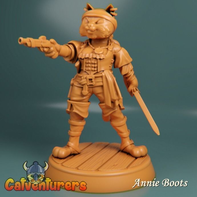 Feline Pirate Crew 3D print model_2