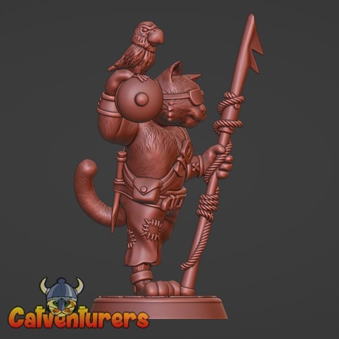 Feline Pirate Crew 3D print model_26