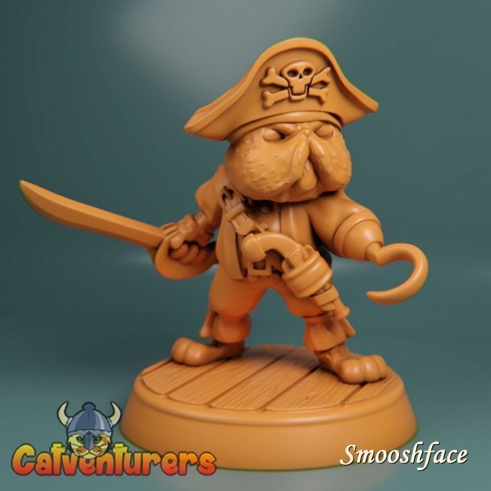 Feline Pirate Crew 3D print model_4