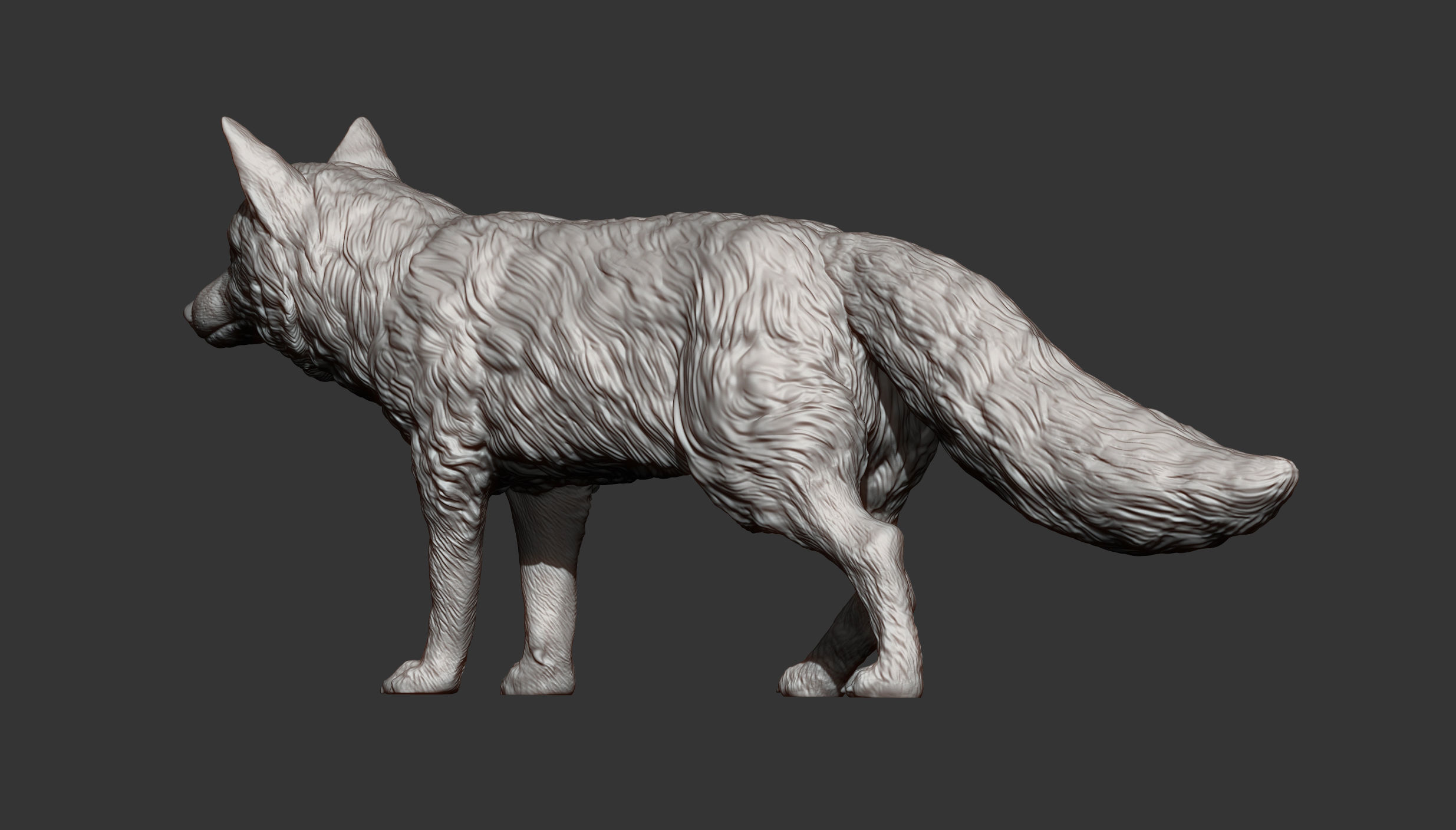 Fox 3D print model 3D print model_11