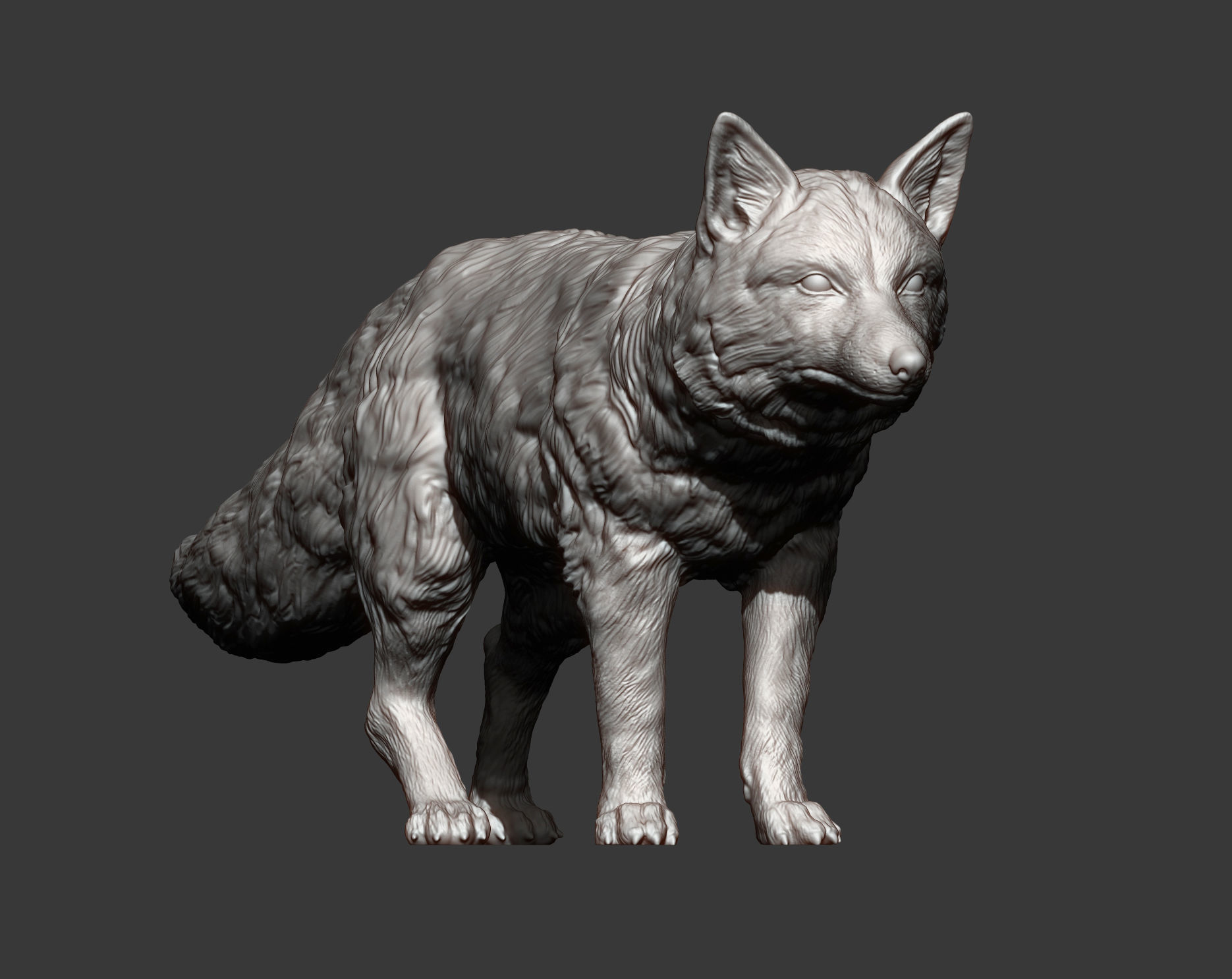 Fox 3D print model 3D print model_9