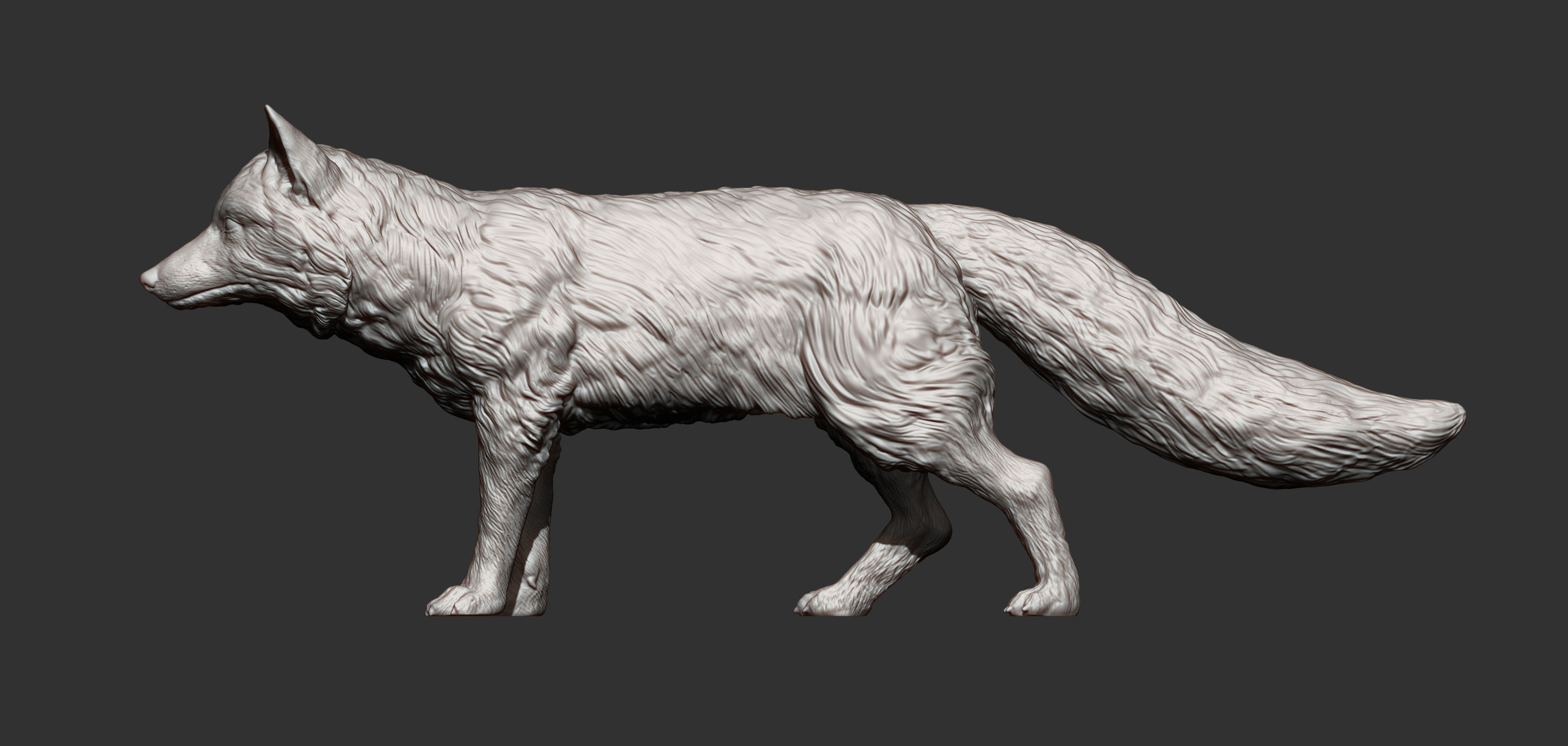 Fox 3D print model 3D print model_7