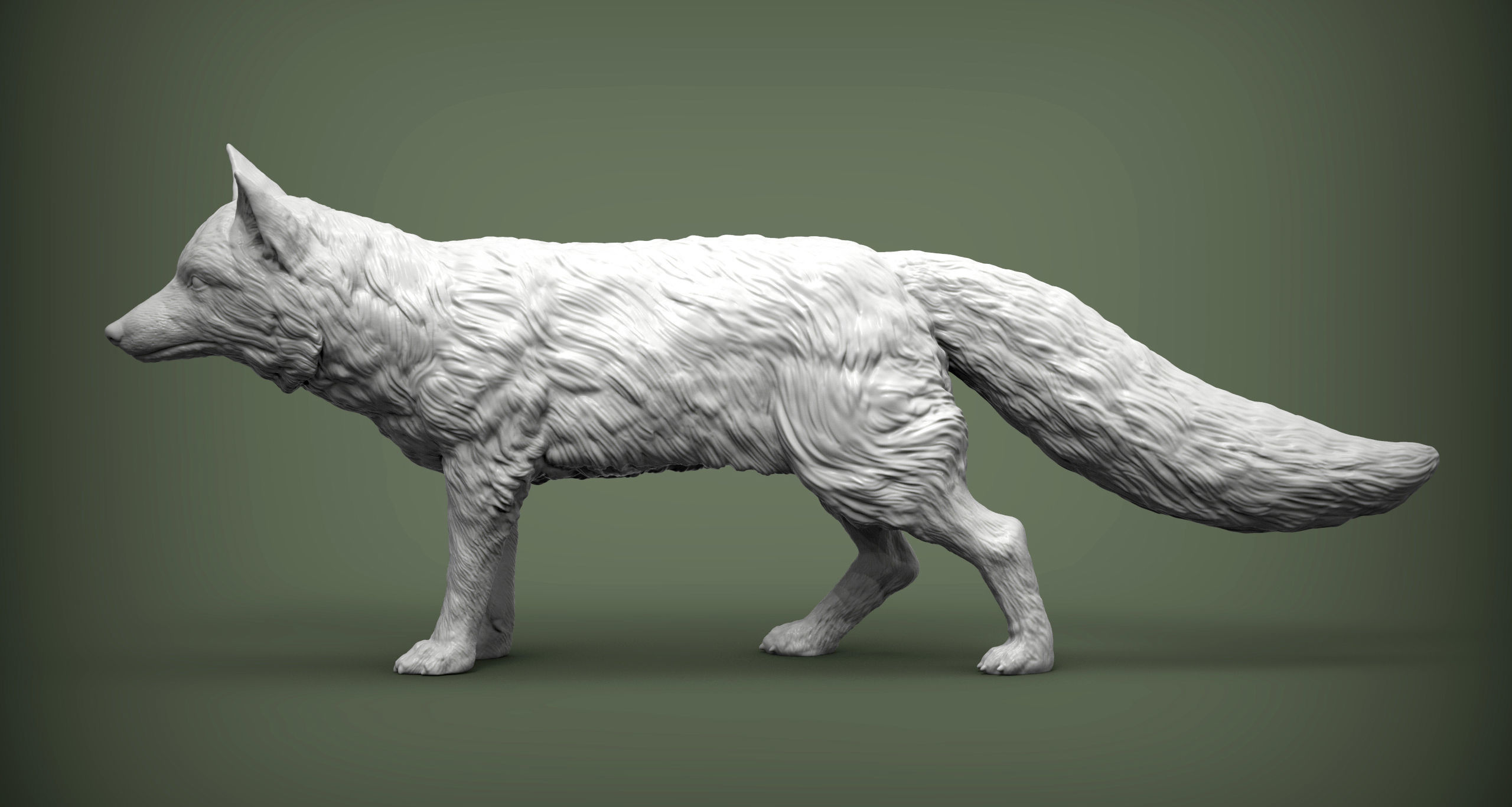 Fox 3D print model 3D print model_2