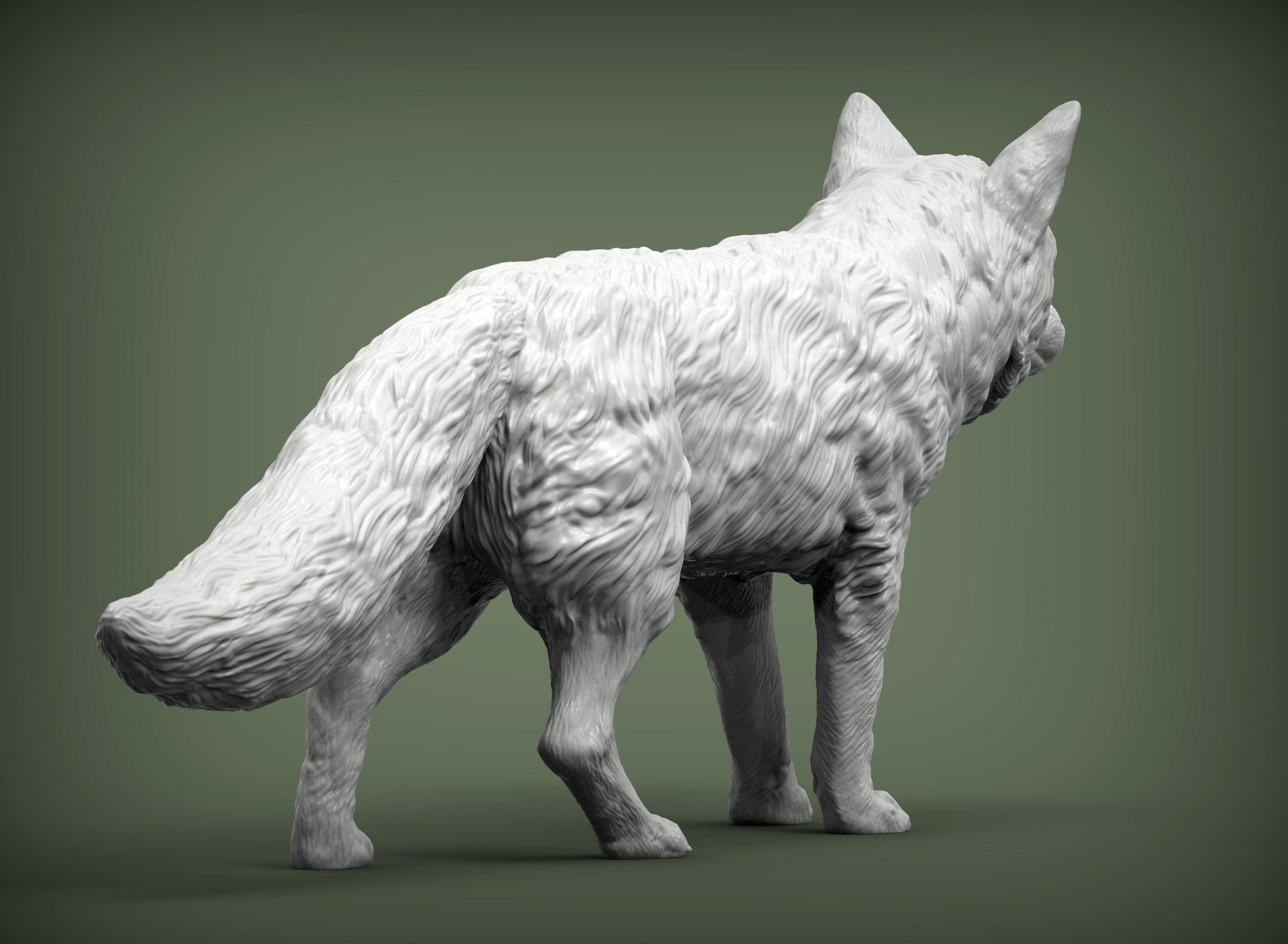 Fox 3D print model 3D print model_6