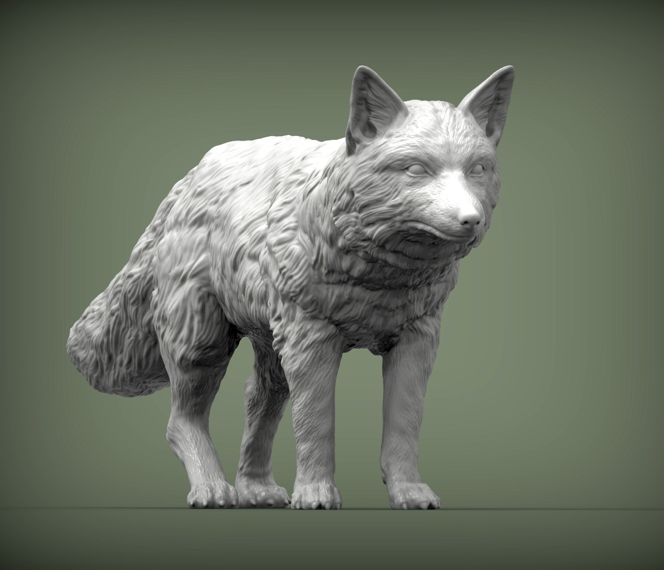 Fox 3D print model 3D print model_4