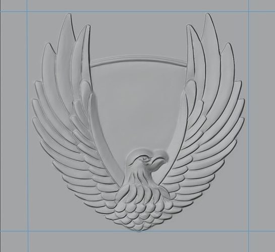 Hawk relief and mold for 3D print and CNC  3D print model