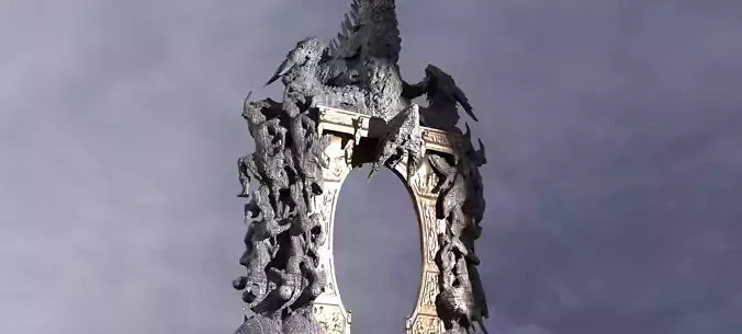 Dantes inferno monolith Archway 2 3D model